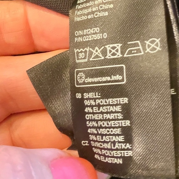 H & M 🔥SALE🔥 Houndstooth Dress Zipper Pockets - Picture 5 of 6